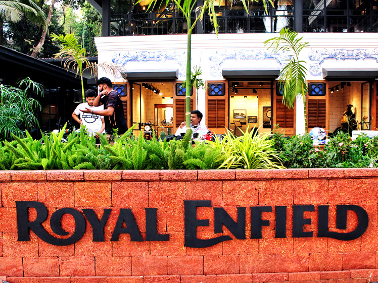 Royal Enfield Goa signage by Decotarium
