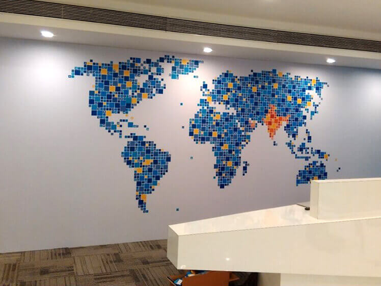 Environmental graphics for Cleartrip Office